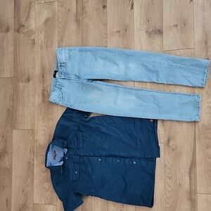 Boys 7 for all mankind shirt and jeans